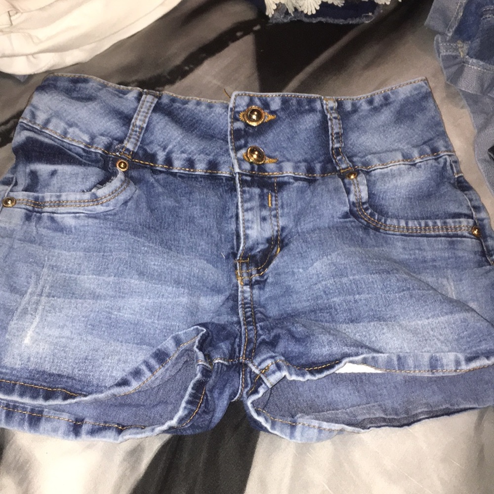 Jean high waisted shorts
